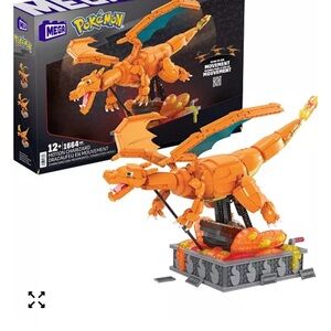 Mega Pokémon Dragon Charizard Building Set - Vibrant Orange